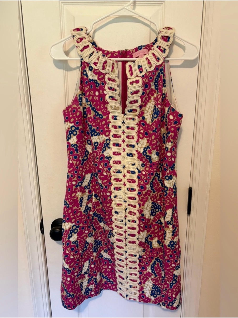 Lilly Pulitzer “Desiree” Shift Dress in “Ring the Bellboy” - Size 8